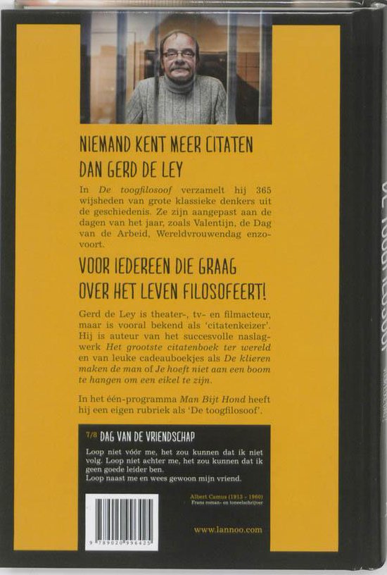 De toogfilosoof, Gerd de Ley 9789020996425