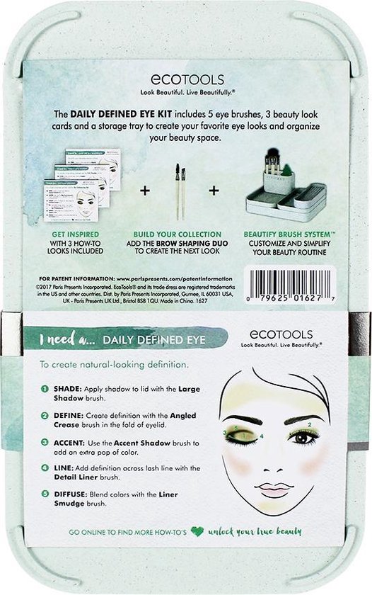 Ecotools Daily Defined Eye Kit - Make-up kwastenset - EcoTools