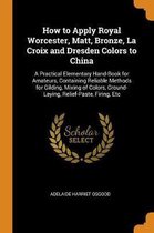 How to Apply Royal Worcester, Matt, Bronze, La Croix and Dresden Colors to China