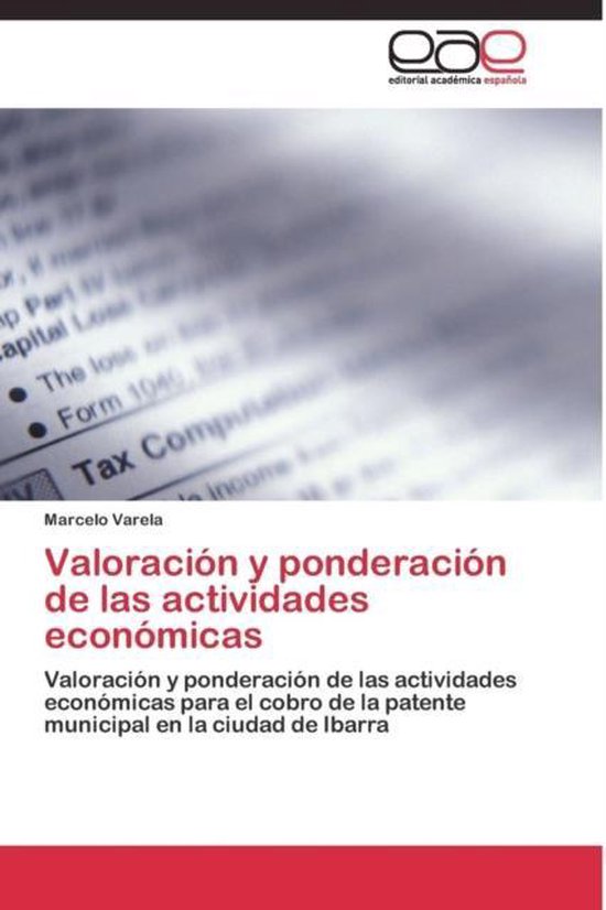 Valoración y ponderación de las actividades económicas - cover