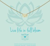 Heart to Get - N258LOT15G live life in full bloom necklace lotus goldplated