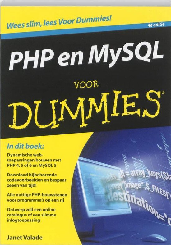 Cover van het boek 'PHP en MySQL voor Dummies'