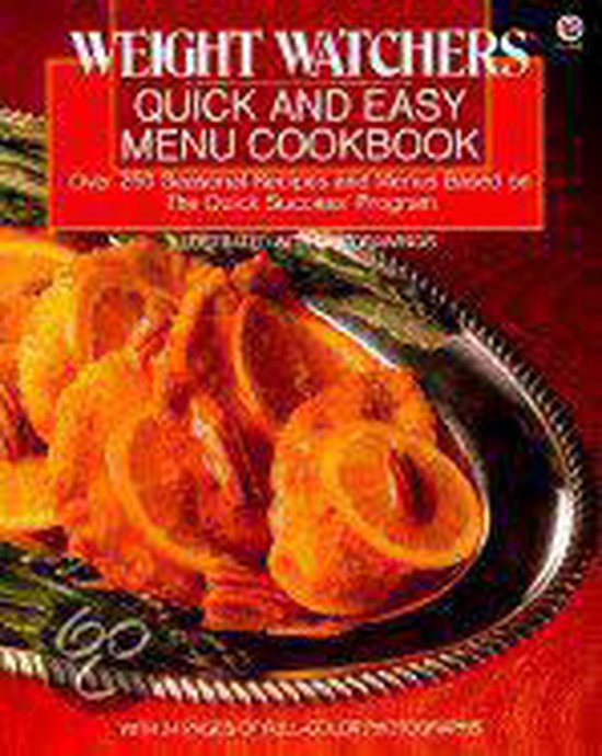 Weight Watchers Quick and Easy Menu Cookbook - cover