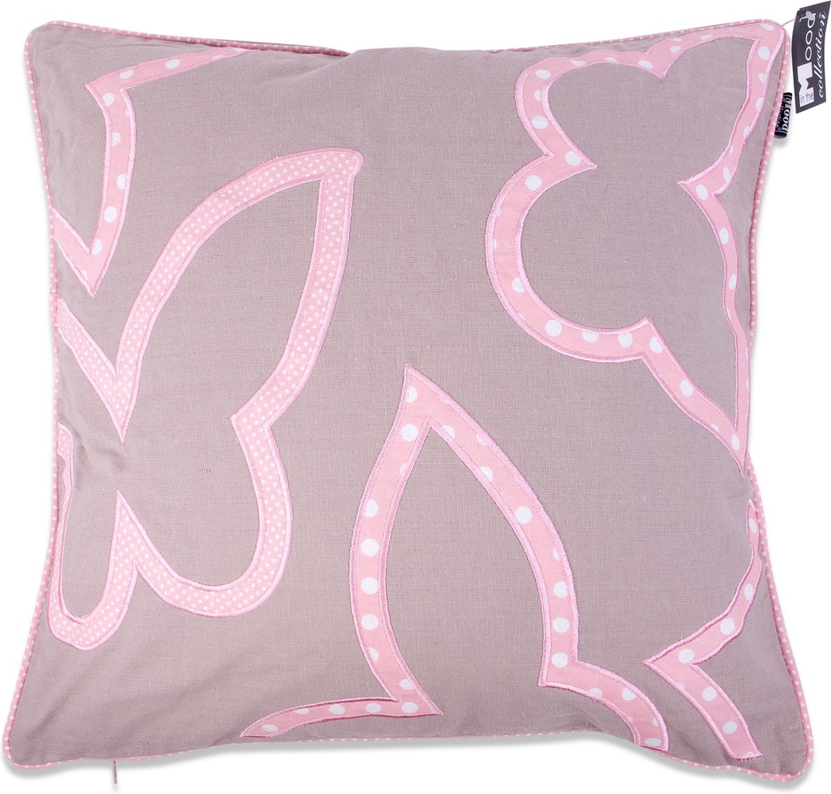 In The Mood Contour Butterfly - Sierkussen - Roze - 50x50 cm
