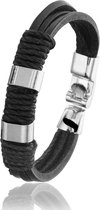 Montebello Armband Salsola - Leer - Messing - 10mm - 22cm