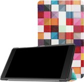 Lenovo Tab 4 7 Essential Tri-Fold Book Case - Colour Squares
