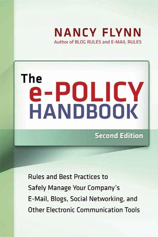 The E-Policy Handbook - cover
