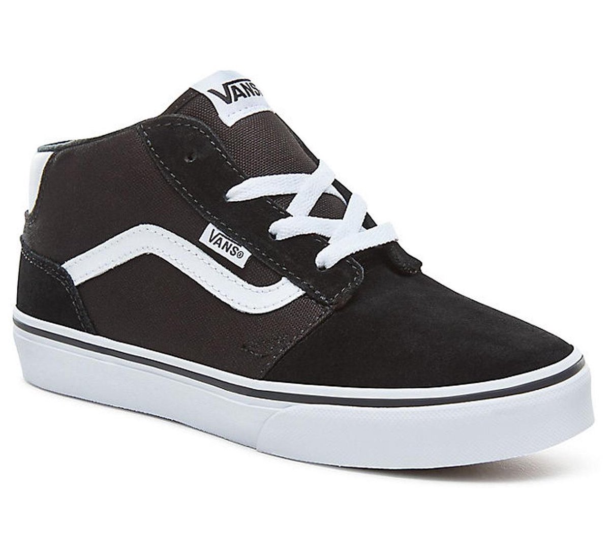 Vans Chapman Mid Sneakers - Maat 38.5 - Unisex - zwart/wit | bol.com