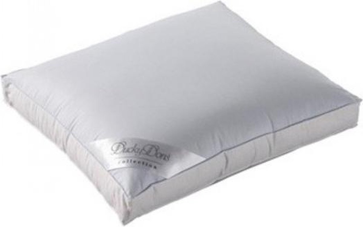 Ducky Dons Kussen - Boxkussen - 15% Dons - 50x60x8 cm - Wit