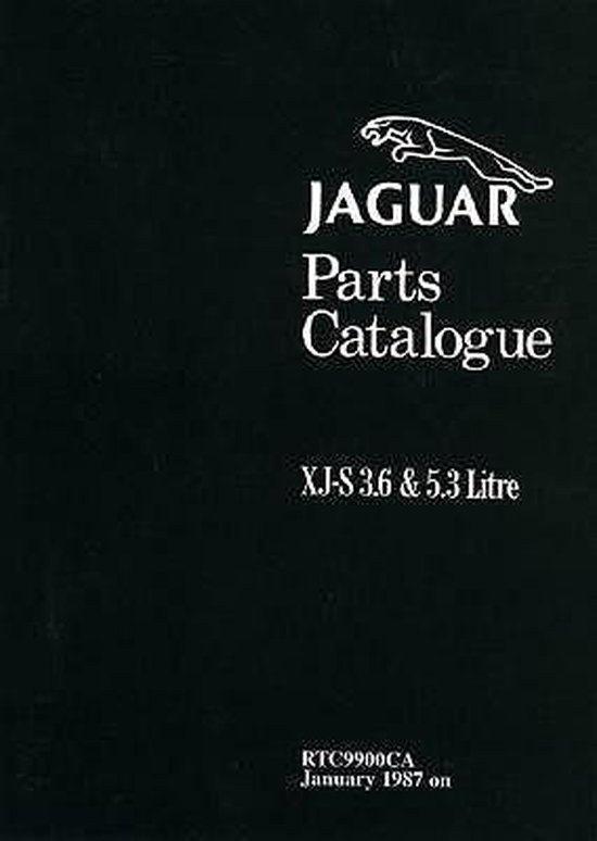 Jaguar Xjs 3.6 & 5.3 Range Parts Catalog, Brooklands Books Ltd
