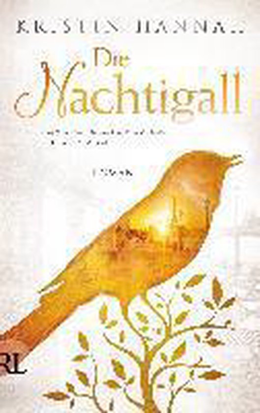 Boekcover met gouden nachtegaal, 'Die Nachtigall' in opvallende letters.