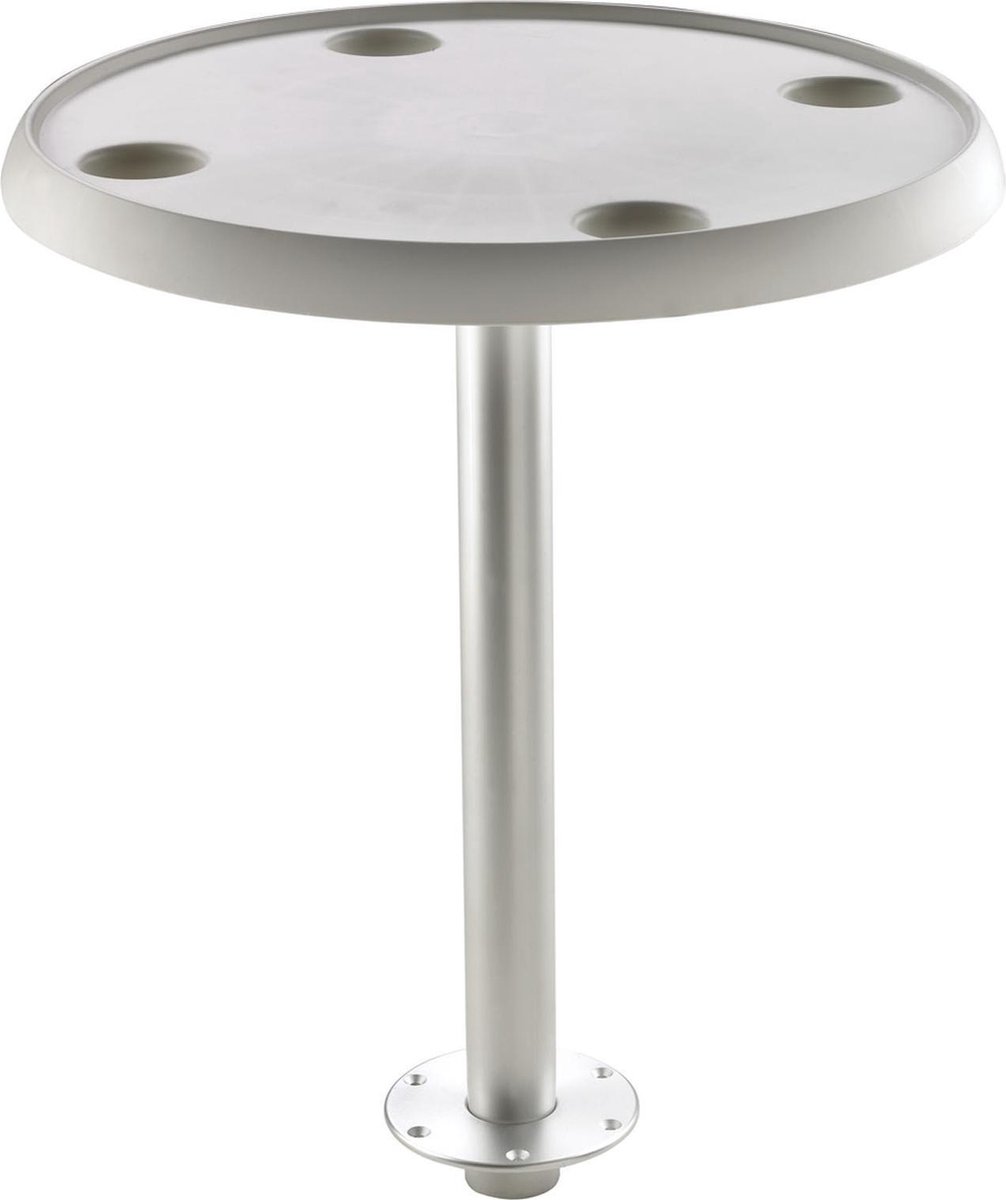 VETUS ronde Tafel Ø 60 cm inclusief verstelbare Tafelpoot (inbouw)