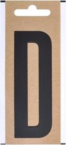 Letter sticker D zwart 10 cm
