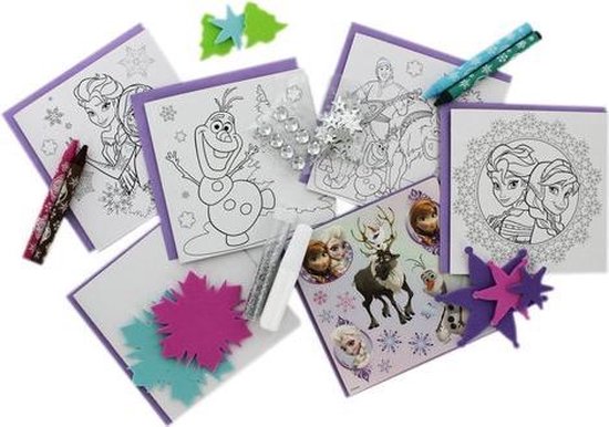 Disney Forzen Kaarten Maken - Frozen kleuren en knutselen | bol.com