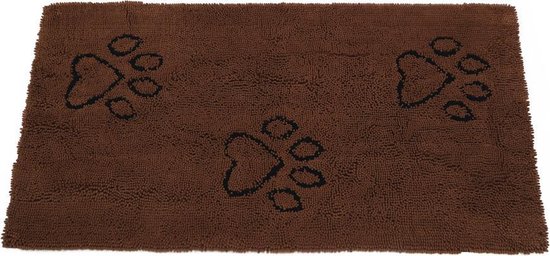 Dirty Dog - Droogmatloper Hond - Bruin - 152x76 cm