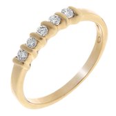 Orphelia RD-33217/55 - Ring - geelgoudkleurige 18 Karaat - Diamant 0.20 ct