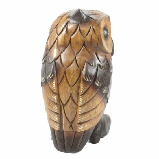 Chouette de Noël en bois (H22 cm) Lucie - Déco de Noël pour la maison