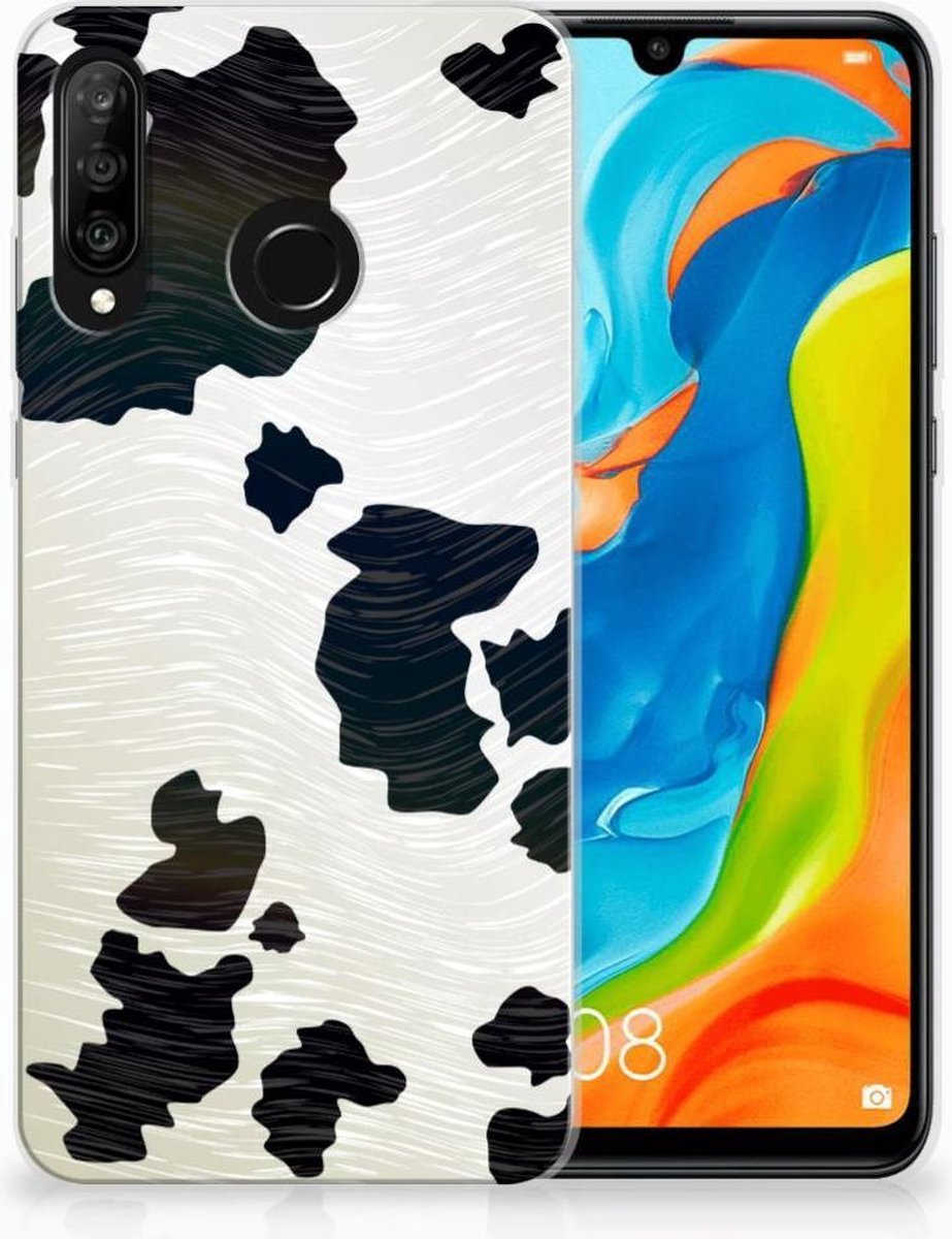 Huawei P30 Lite TPU Hoesje Koeienvlekken