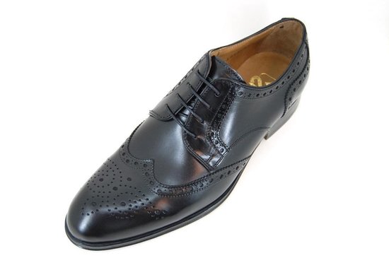 Stravers - Maat 39 Brogue Herenschoen Zwart Kleine Maten | bol.com