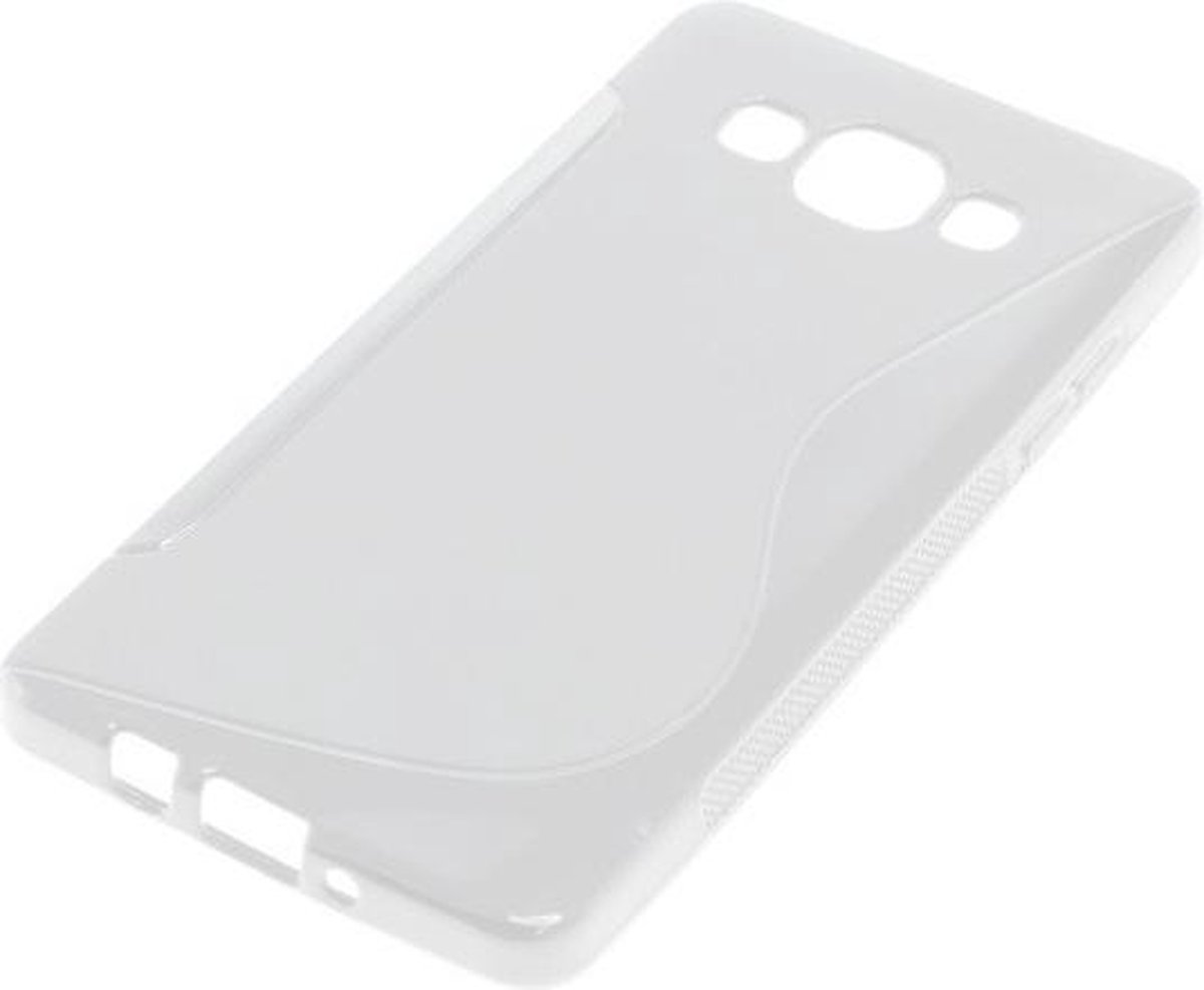 TPU Case voor Samsung Galaxy A5 SM-A500 - Transparant Wit - Geschikt voor A5 eerste editie. Niet geschikt voor A5 2016 of latere editie.