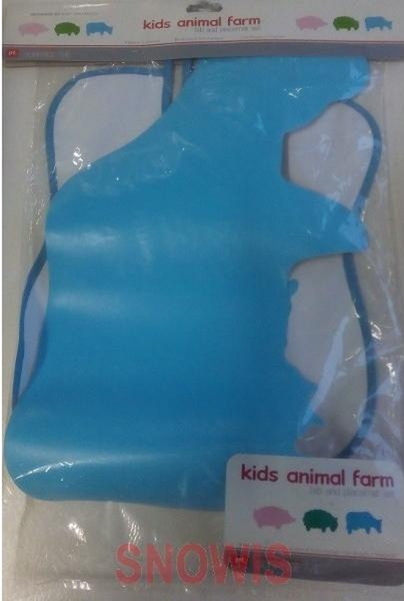 Goedkoopste Slab en Placemat Blauw kids animal Farm