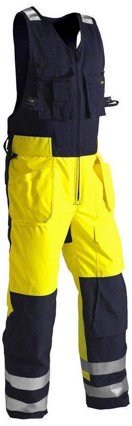 Blåkläder 8504-1977 Salopette américaine haute visibilité jaune / bleu marine taille 60