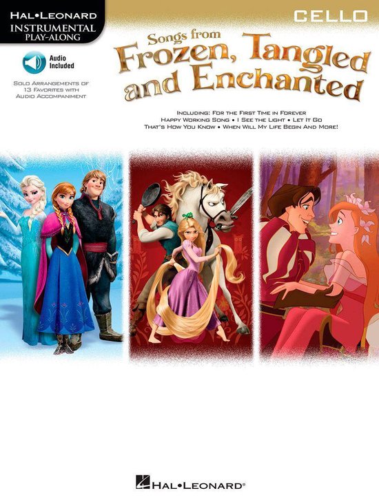 Songs from Frozen, Tangled and Enchanted - Cello Songbook - cover
