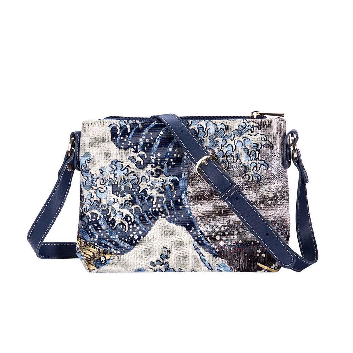 Signare - Schoudertas - Kunst - Gobelinstof - Great Wave off Kanagawa - Katsushika Hokusai