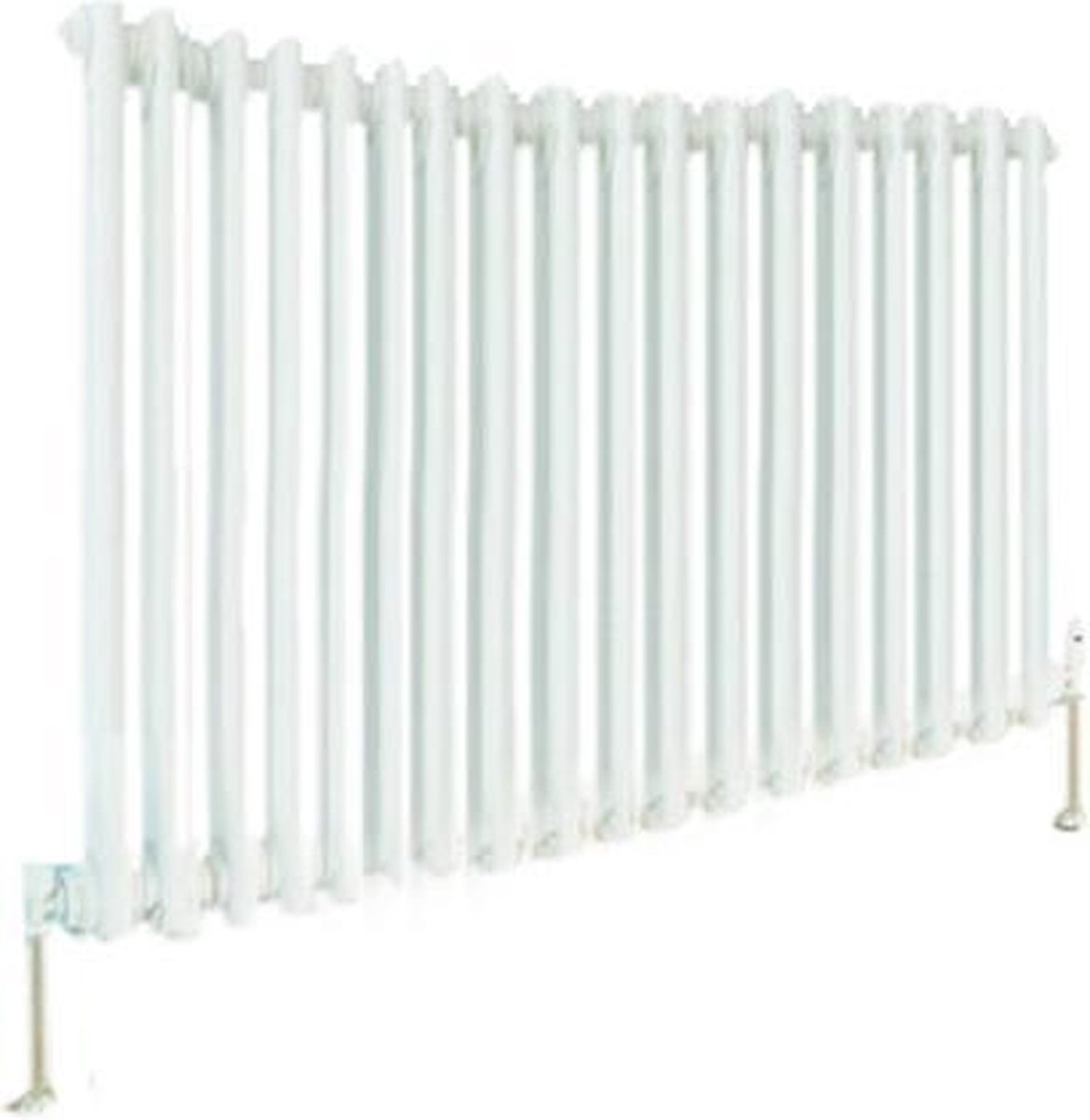 Design radiator horizontaal 2 kolom staal wit 60x83,3cm 1133 watt - Eastbrook Rivassa