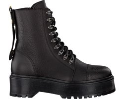 Bronx Dames Veterboots 47172 - Zwart - Maat 38 | bol.com