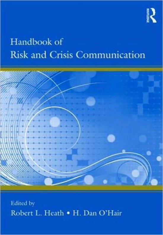 Handbook Of Risk And Crisis Communication - cover