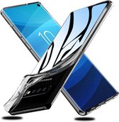 Transparant Siliconen Hoesje voor geschikt voor Samsung Galaxy S10 (2019) -Soft TPU Gel Siliconen Case-