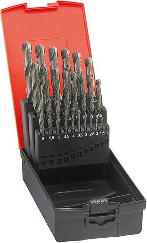 KS TOOLS 330.1623 Coffret de forets HSS-R laminés (25 pcs), en box PVC