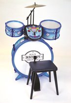 Bontempi Drumstel Rockdrummer Met Tutor 4-delig Donkerblauw