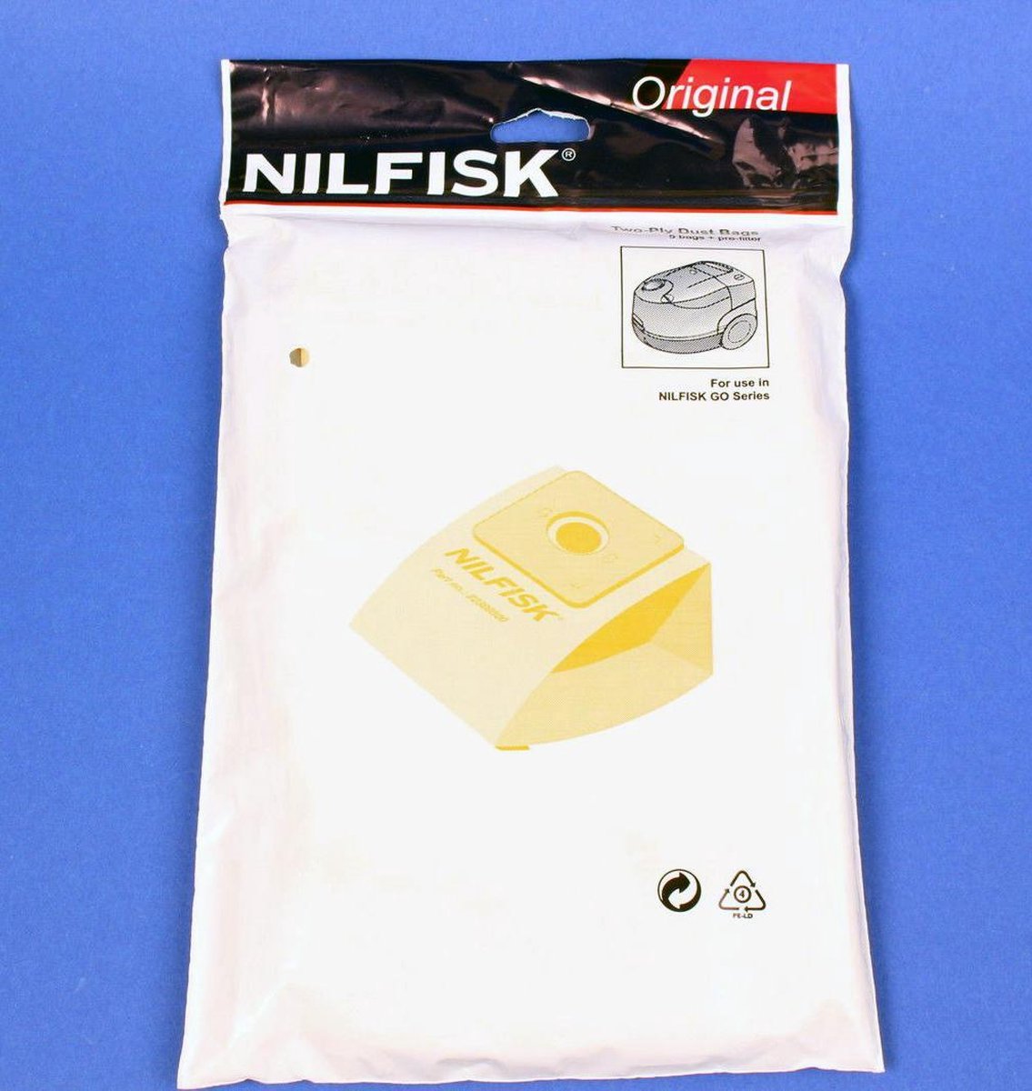 Nilfisk Go Series papieren Stofzuigerzakken - 10 stuks + filter