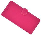 Roze Pu Leder Wallet Bookcase Fashion Hoesje voor Samsung Galaxy J5 2017