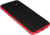 Rubber hoesje rood Geschikt voor Samsung Galaxy S7 Edge