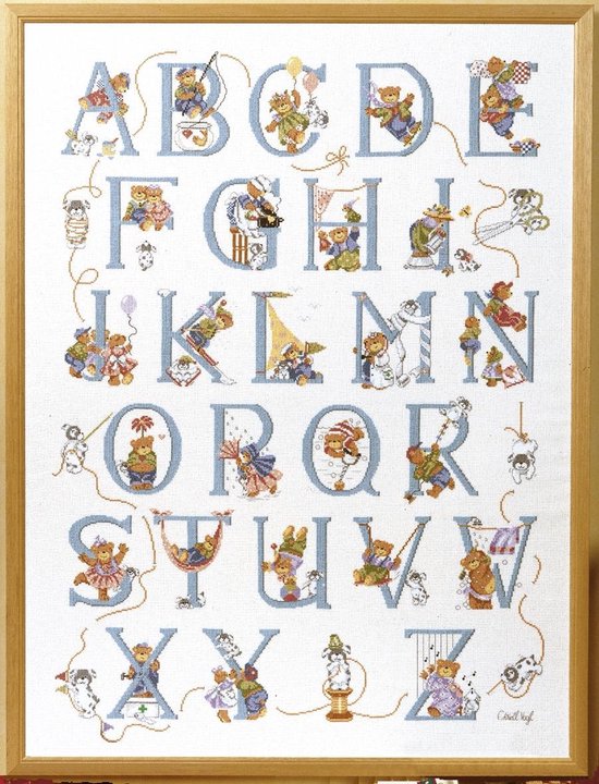 borduurpakket 34233 christl vogl, beren, a.b.c.