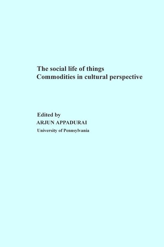 The Social Life of Things - cover