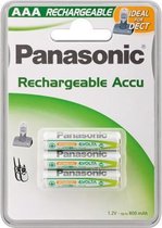 Panasonic AAA 750mAh NiMH 3-BL DECT Nikkel Metaal Hydride 800mAh 1.2V oplaadbare batterij/accu