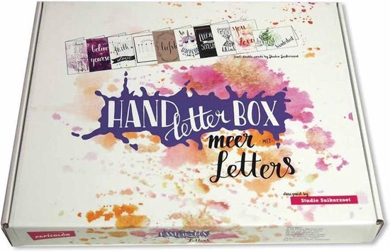 Studio suikerzoet handletterbox met meer letters