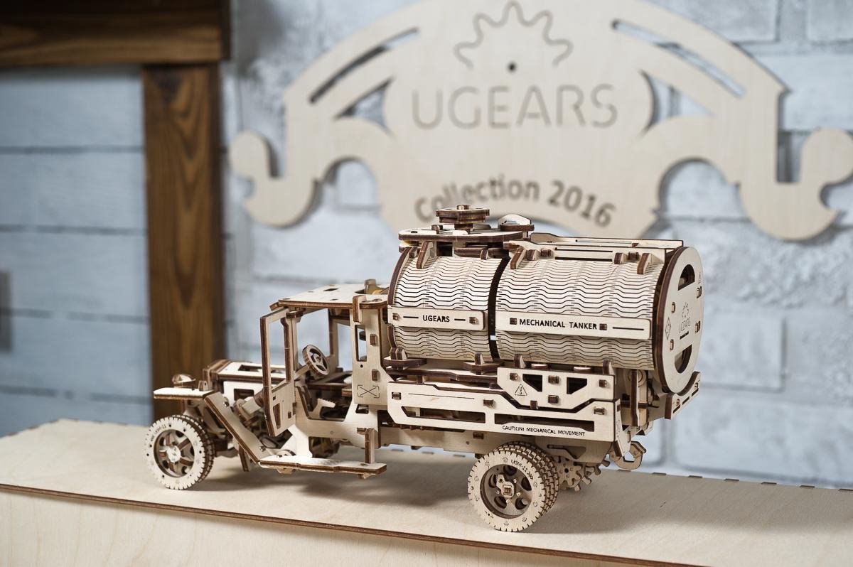 Ugears Modelbouw Hout Mechanische Tanker — afbeelding 6