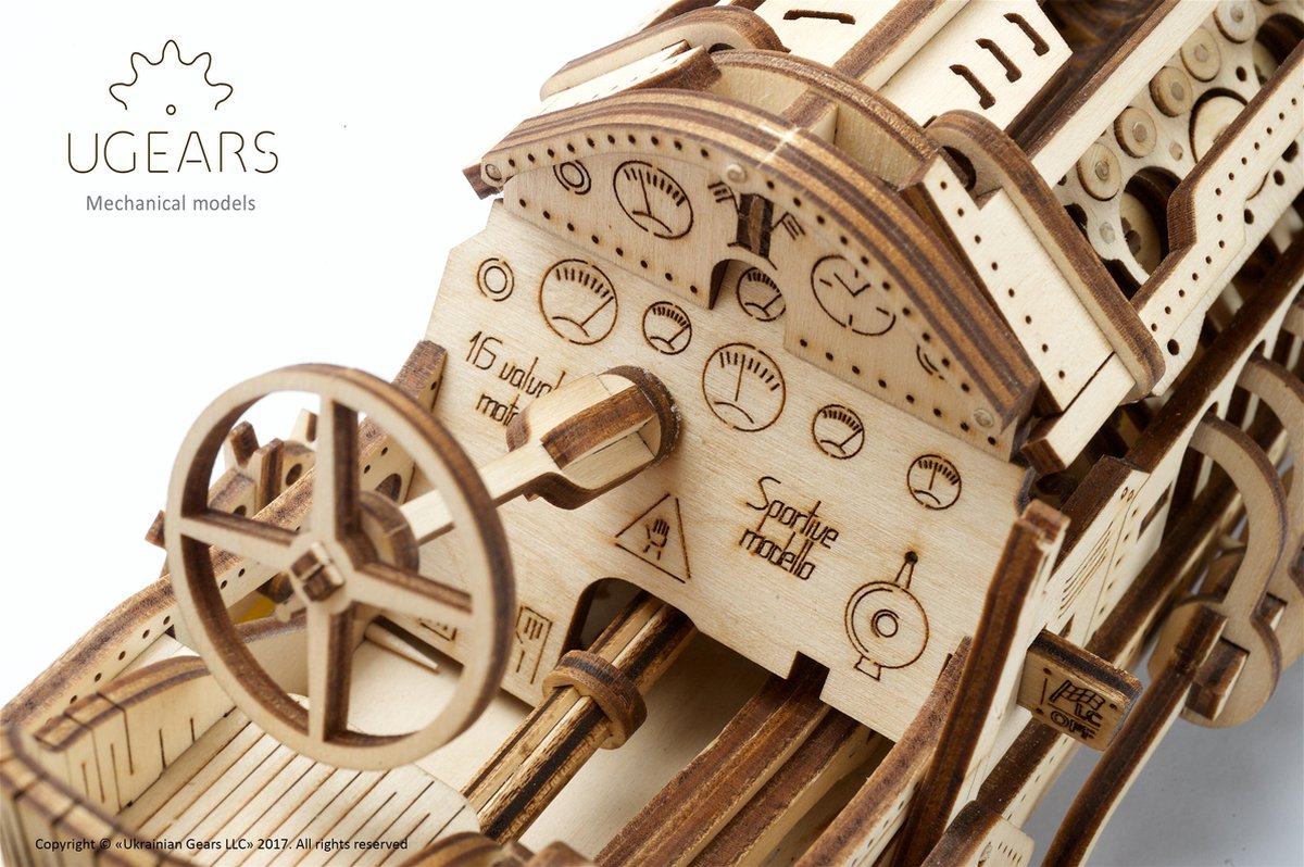 UGEARS Houten 3D Model - U-9 Grand Prix Car — afbeelding 20