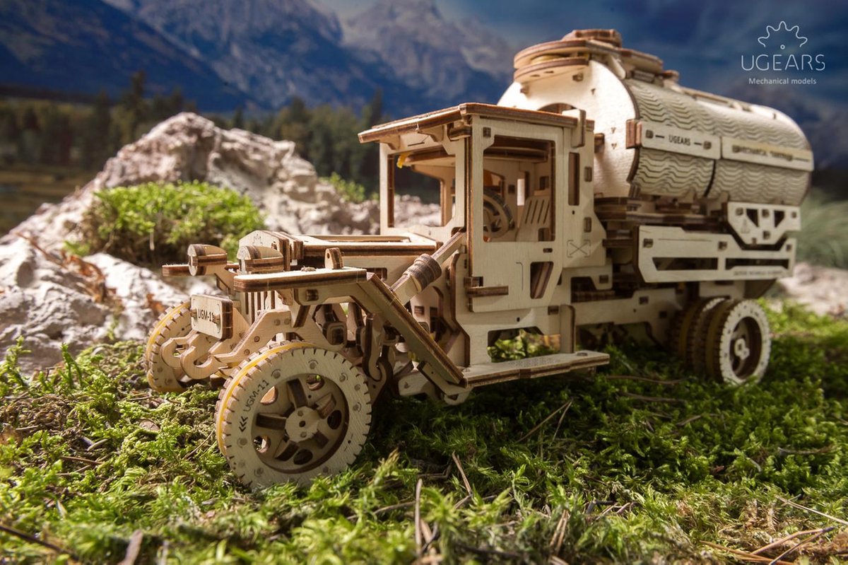 Ugears Modelbouw Hout Mechanische Tanker — afbeelding 10