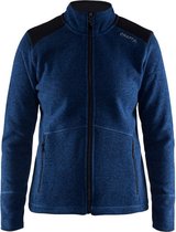 Craft Noble Zip Jacket Heavy Knit Fleece Women Blauw maat XL