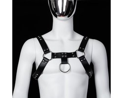 Banoch | Chest harness Raiden - pu leer harnas voor man