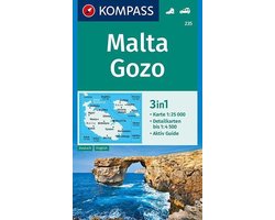 Kompass Wanderkarten - Kompass WK235 Malta, Gozo