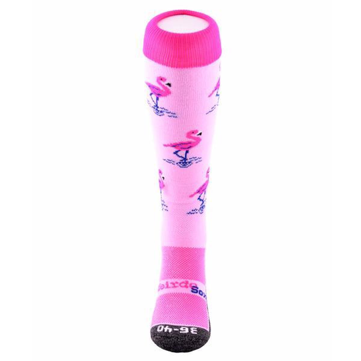 WeirdoSox Flamingo sportsokken, hockeysokken, voetbalsokken - Maat 36/40