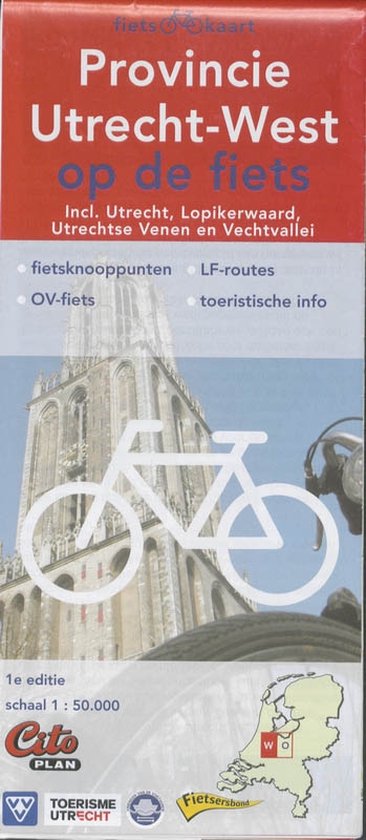 Cover van het boek 'Citoplan fietskaart Provincie Utrecht-West op de fiets' van  Nvt.