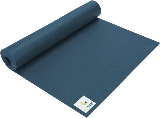 molecuul Volgen Bully Yogamat Studio PVC - Ecoyogi – 183 x 61 cm – dikte 4,5 mm – Blauw – Ökotex  certificaat | bol.com